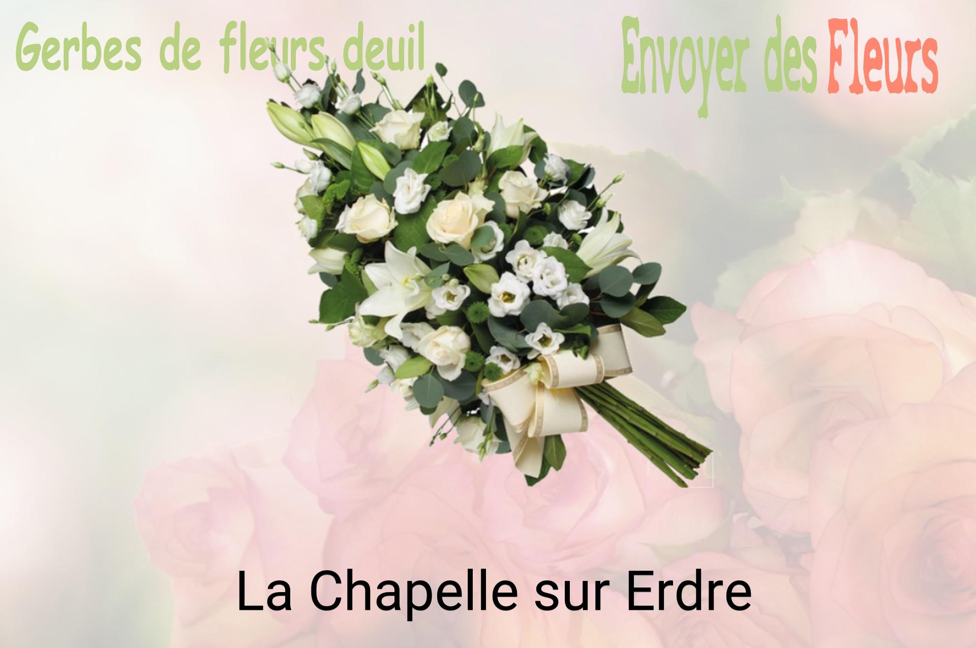 Gerbe de fleurs de deuil livrée à La Chapelle-sur-Erdre